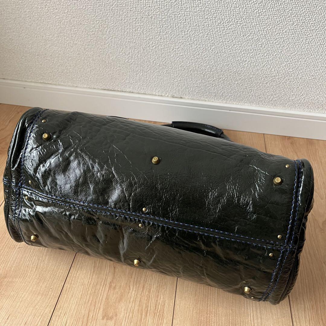 Chloe paddington handbag shoulder bag padlock key khaki enamel leather