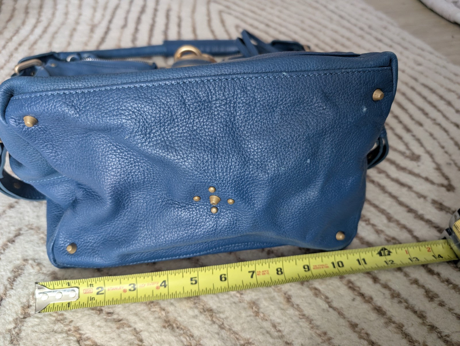 y2k Chloe paddington large hand bag blue leather cadena padlock used 202501m